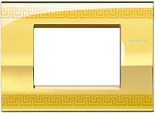 Рамка прямоугольная Legrand BTicino LivingLight 3 мод Орнамент  картинка